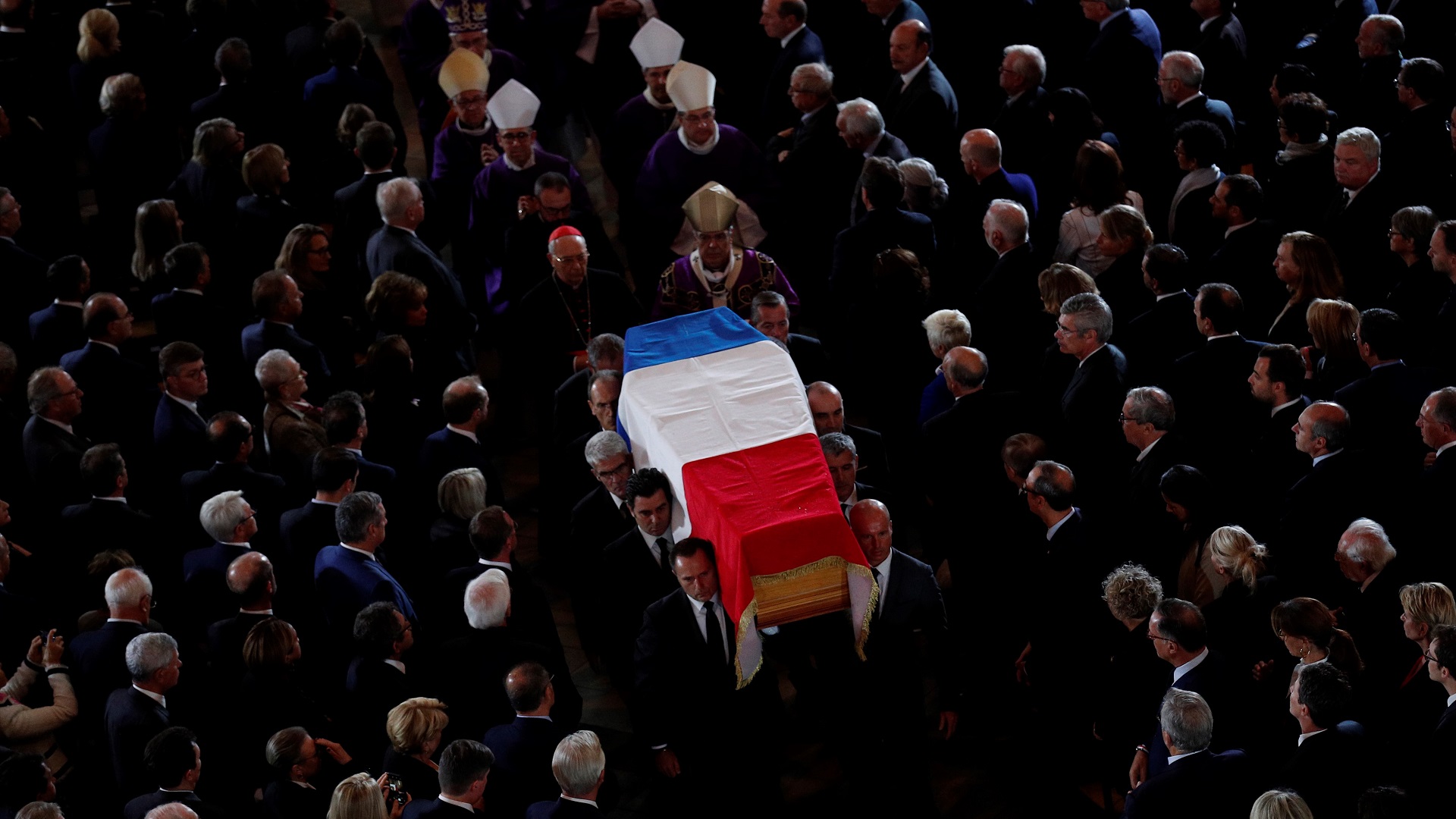 Rinden homenaje nacional en Francia al expresidente Jacques Chirac