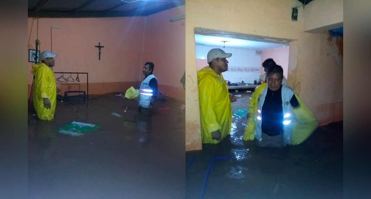 Casas inundadas tras desborde de río en Villa Comaltitlán, Chiapas