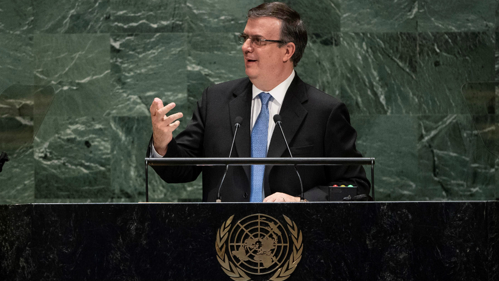 México llama en la ONU a combatir el supremacismo blanco y el unilateralismo