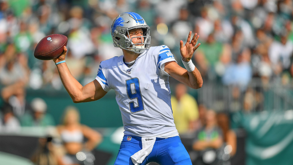 Matthew Stafford es duda con Detroit Lions para el partido del domingo