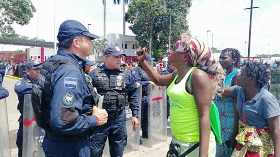 Migrantes desatan nuevo enfrentamiento en Tapachula