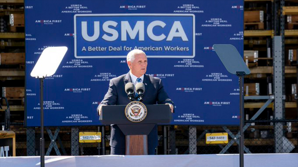 Mike Pence urge al Congreso de EE.UU. a aprobar el USMCA