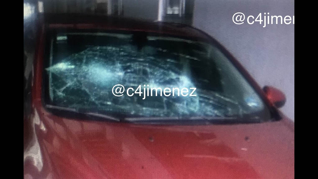 Mujer argentina daña coche de funcionaria de la PGJ capitalina