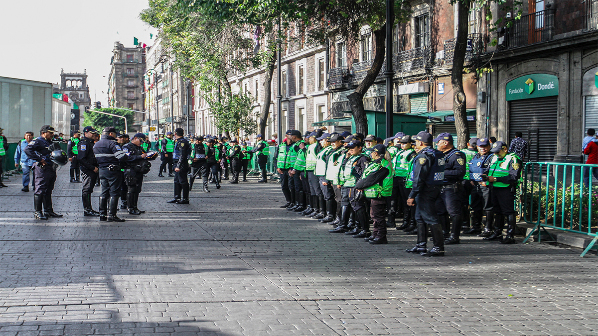 Cinco mil policías garantizarán seguridad de festejos patrios en el Zócalo