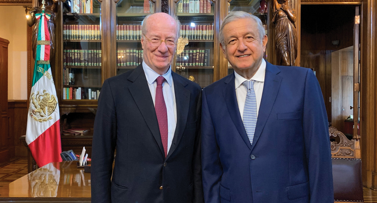 AMLO se reúne con Paolo Rocca en Palacio Nacional