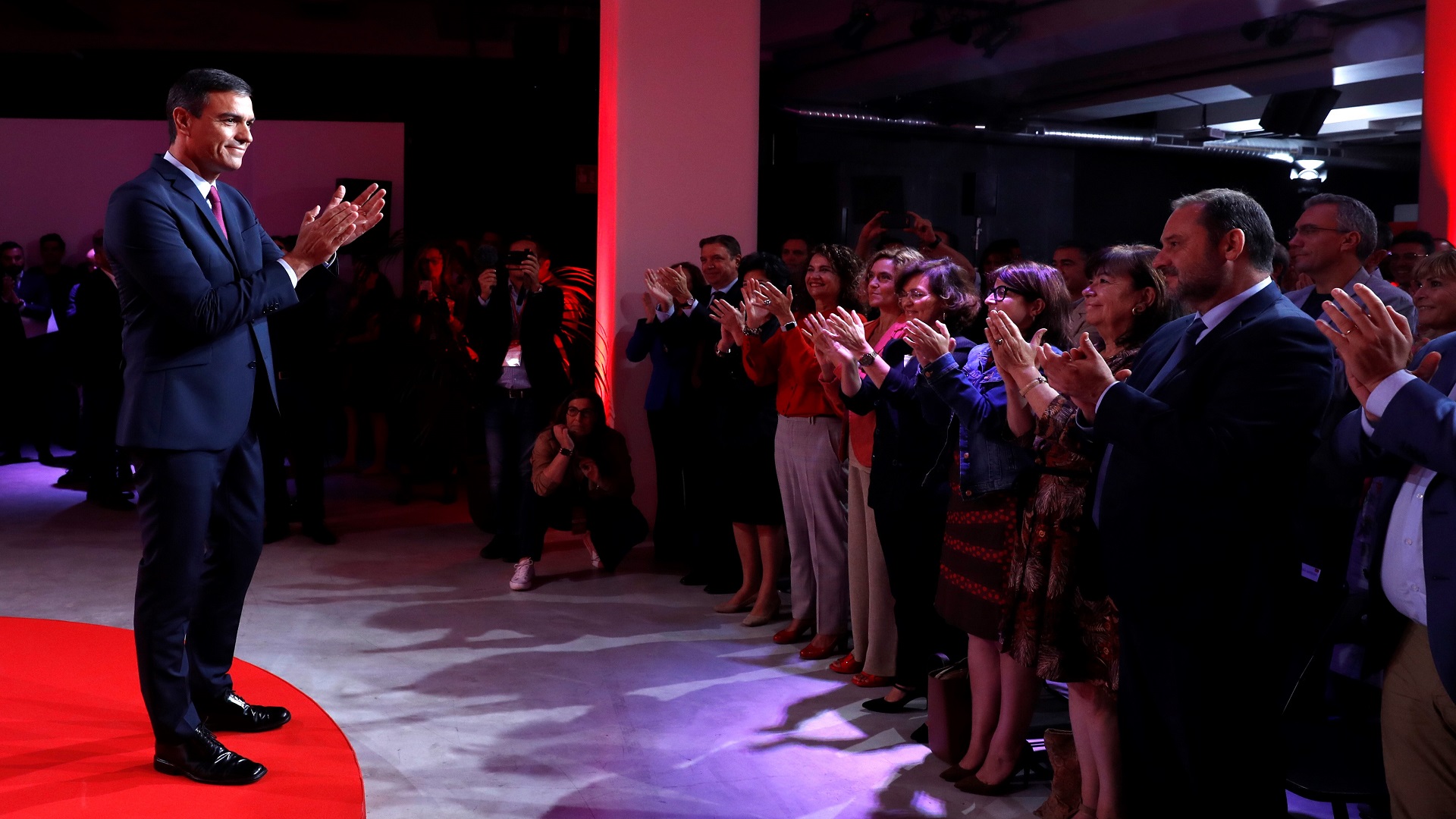 Pedro Sánchez ofrece estabilidad a España rumbo a elecciones - pedro-sanchez-en-presentacion-de-la-campana-electoral-del-psoe