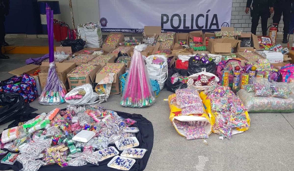 Decomisan más cuatro toneladas de pirotecnia en Tepito y La Merced