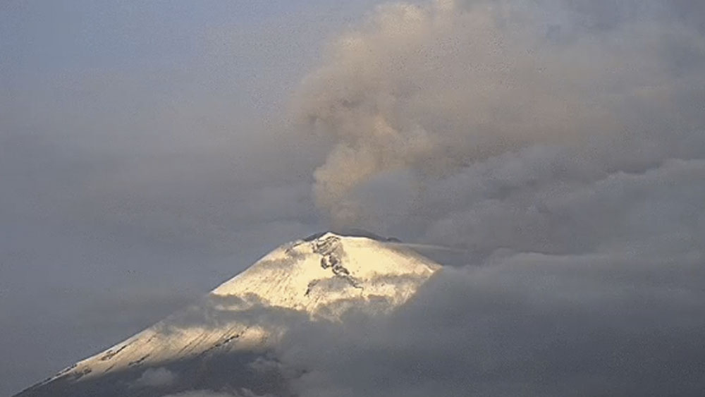 Popocatépetl registra 169 exhalaciones en 24 horas