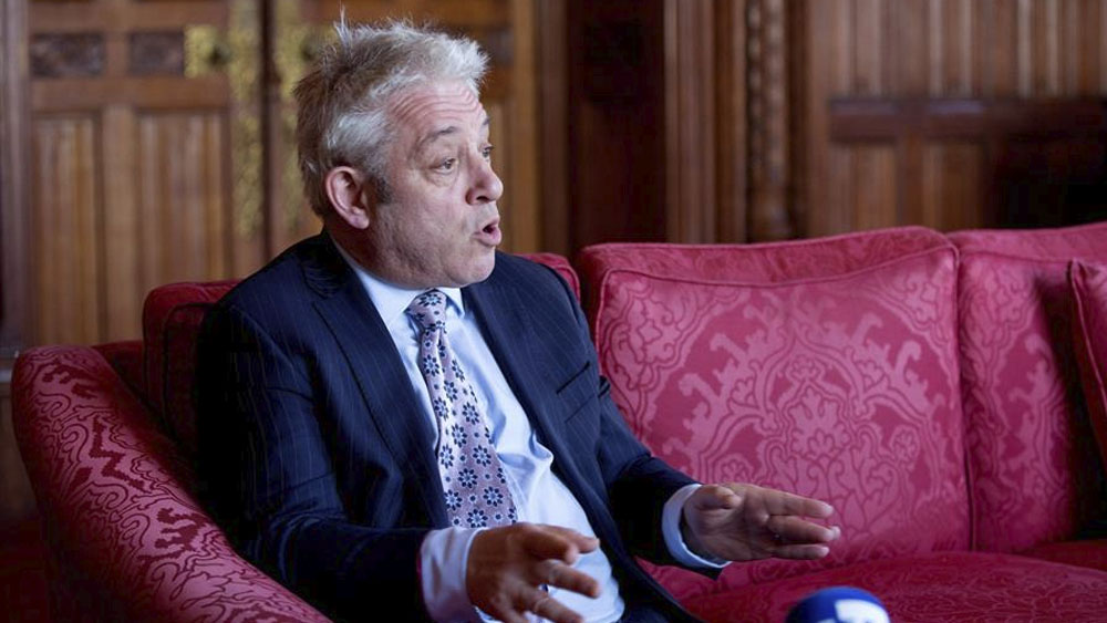 Presidente del Parlamento británico dimitirá el 31 de octubre