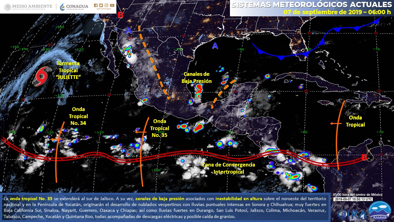 Lluvias afectarán a distintos estados del país este sábado - pronostico-del-tiempo-para-el-sabado
