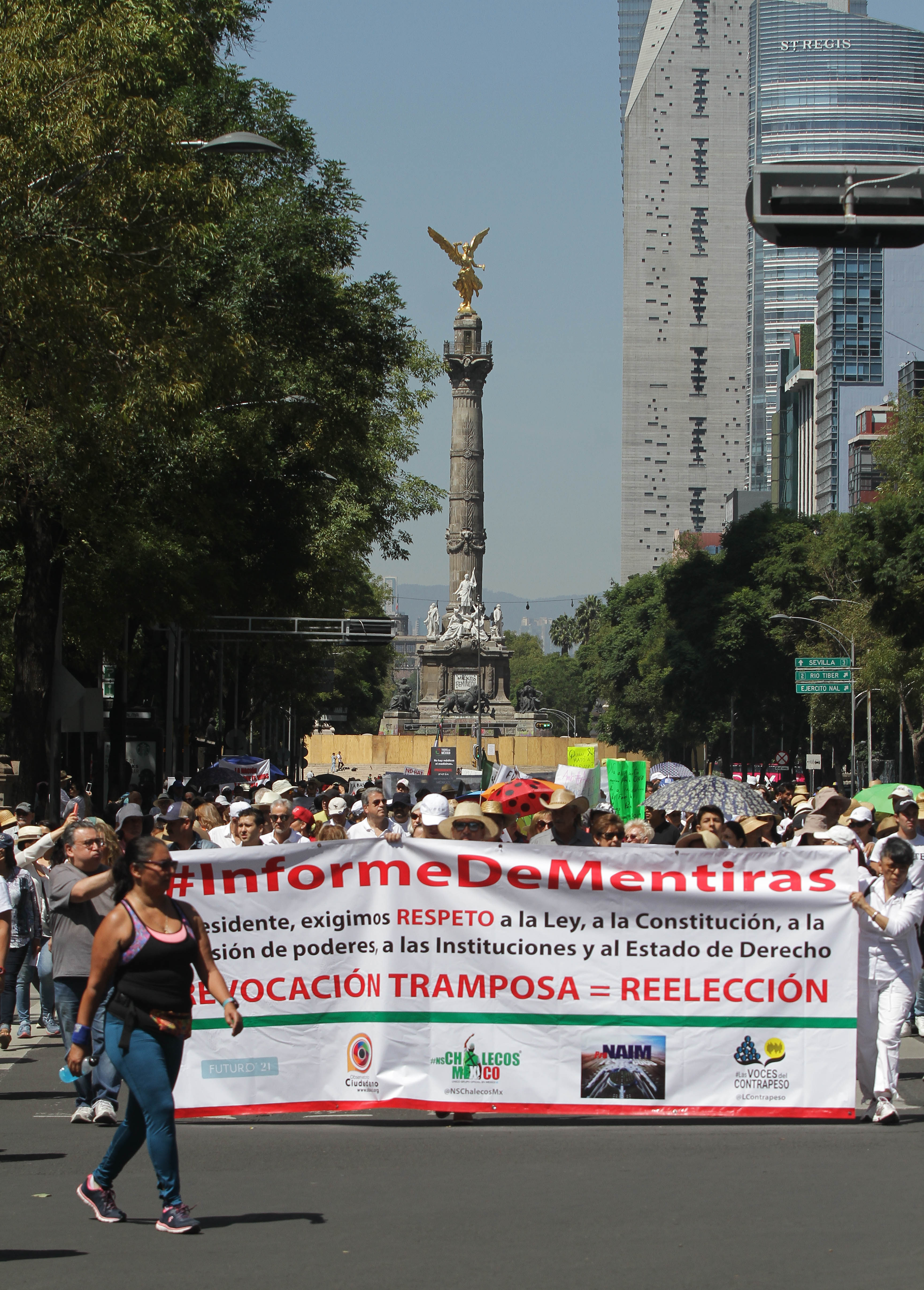 Protestan contra López Obrador por Informe de Gobierno - protestas-contra-amlo