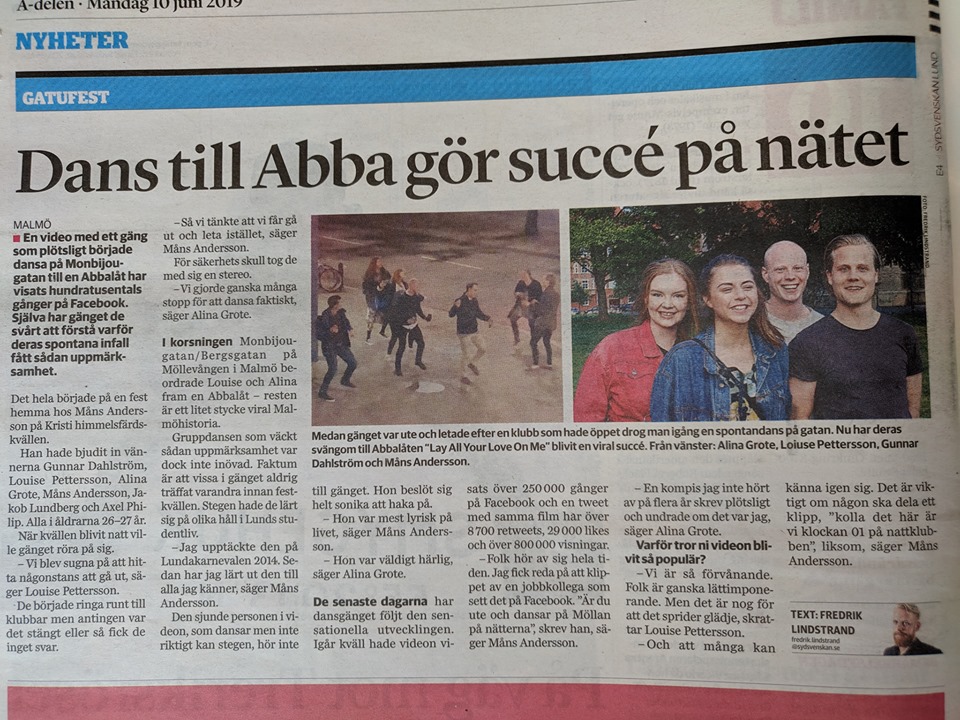 #Video Suecia en tendencias por gente bailando ABBA en la calle - suecia-baile-abba-2