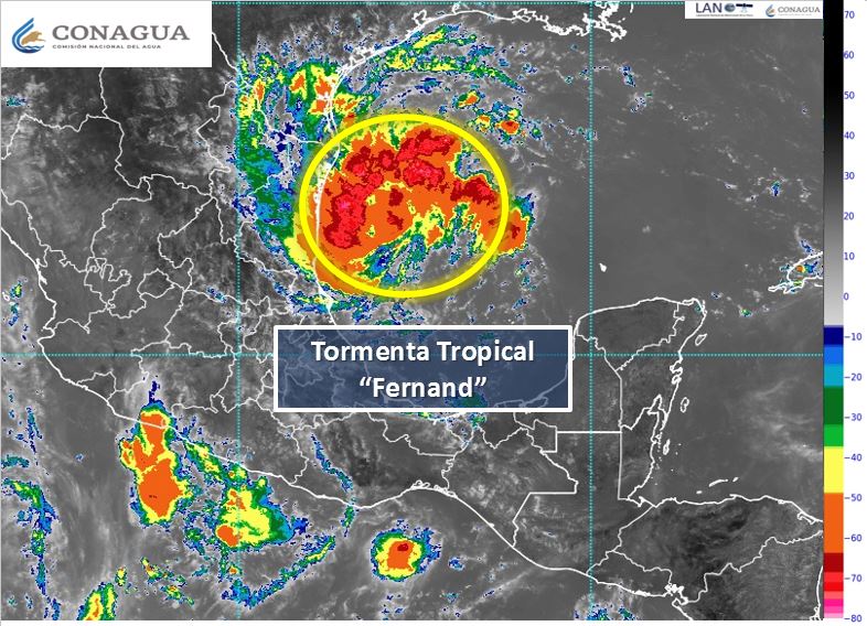 Tormenta tropical Fernand generará lluvias fuertes en Tamaulipas - tormenta-tropical-fernand