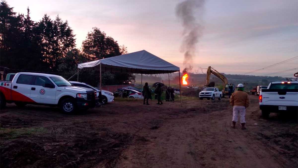 Continúan trabajos para controlar fuga de gas en Puebla