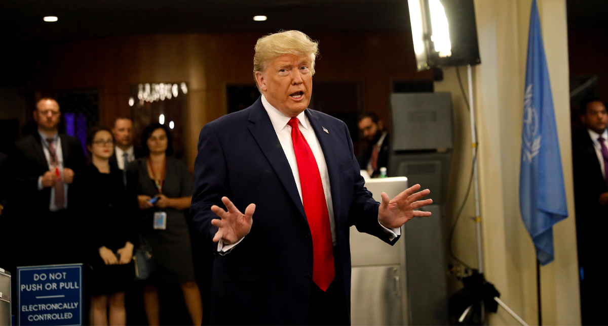 Sorpresiva llegada de Trump a la cumbre del clima de la ONU