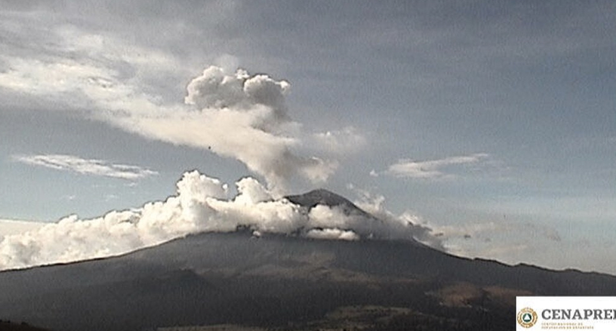 Volcán Popocatépetl emite 161 exhalaciones en las últimas 24 horas