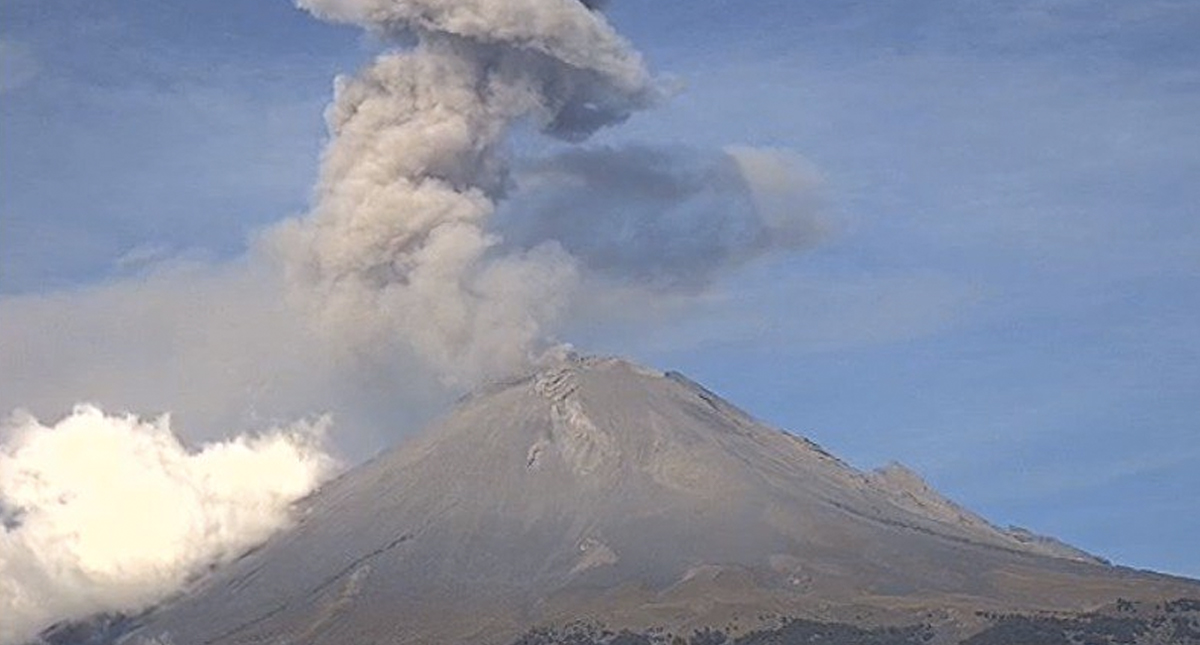 Volcán Popocatépetl emite 234 exhalaciones en las últimas 24 horas