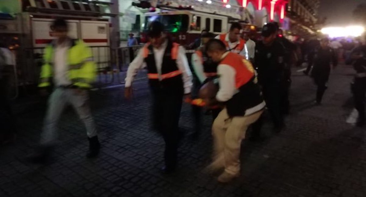Accidente con pirotecnia durante Grito en Xalapa, Veracruz