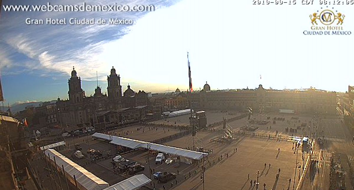 Inicia operativo de seguridad por festejos patrios en el Zócalo