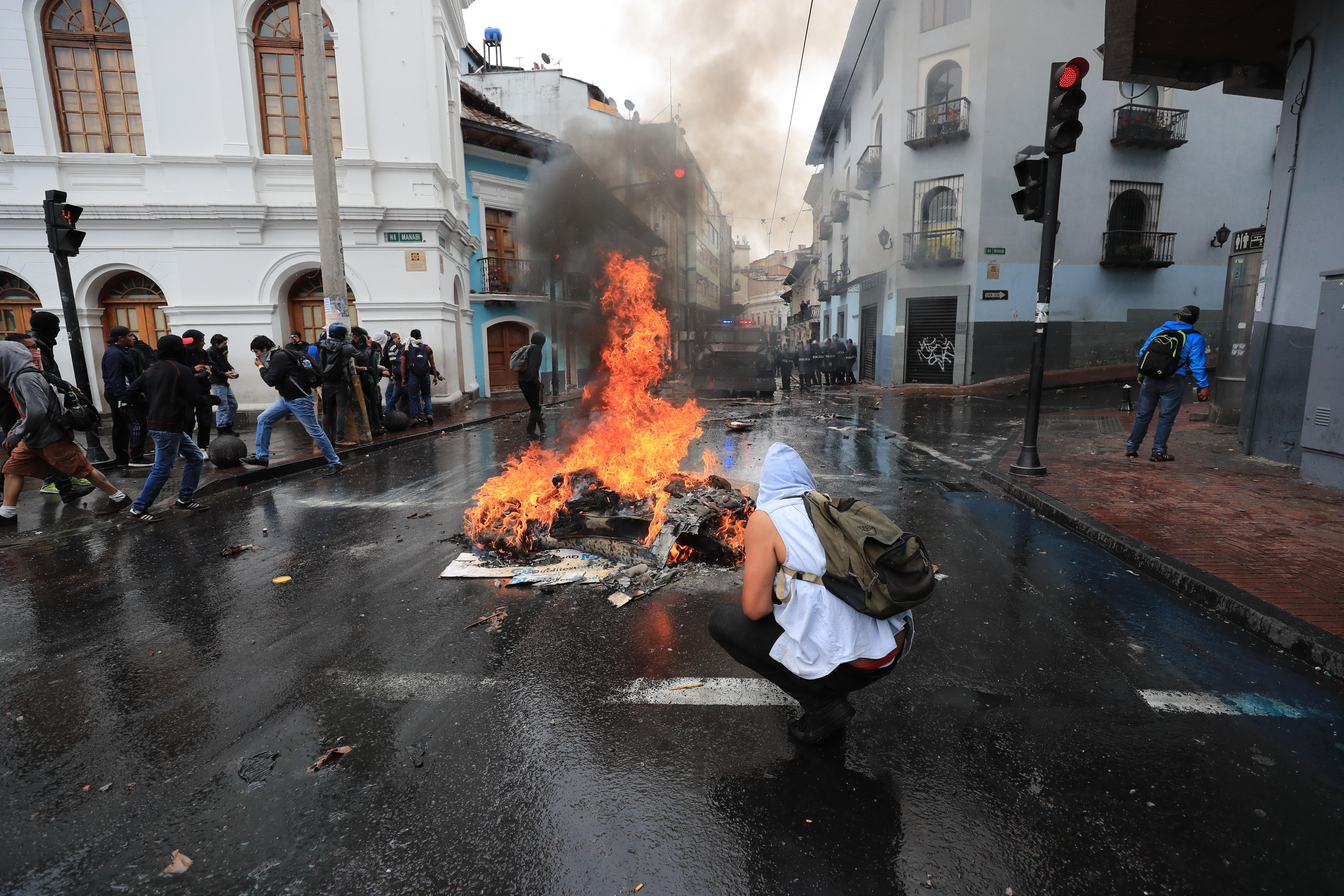 Lenín Moreno decreta estado de excepción tras manifestaciones - 0f0ded1f90da057b078764bf824dfb9dab312daf