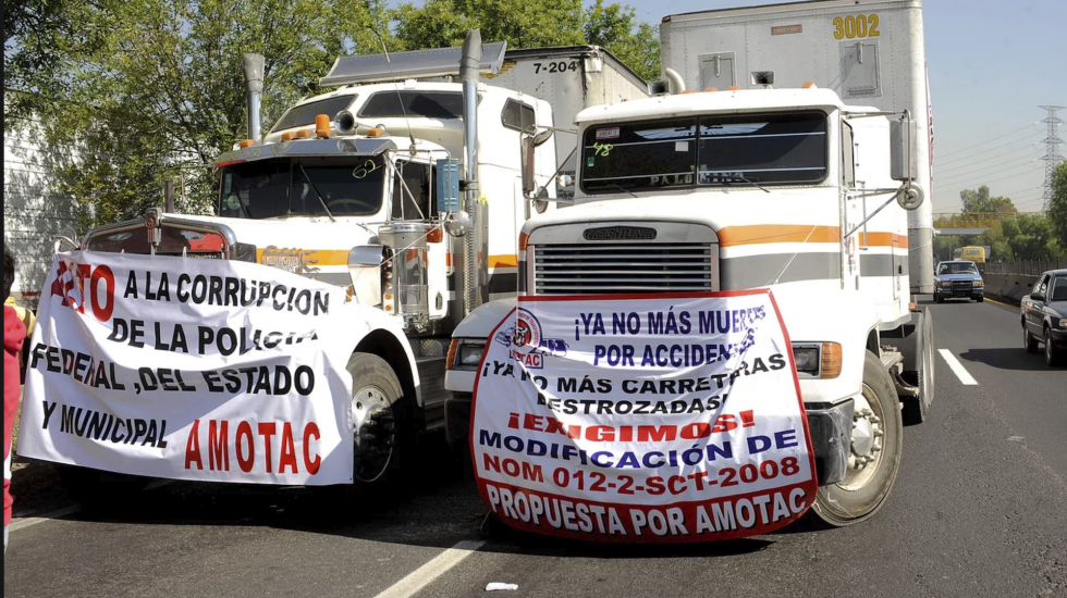 Movilización de AMOTAC. Foto de archivo.