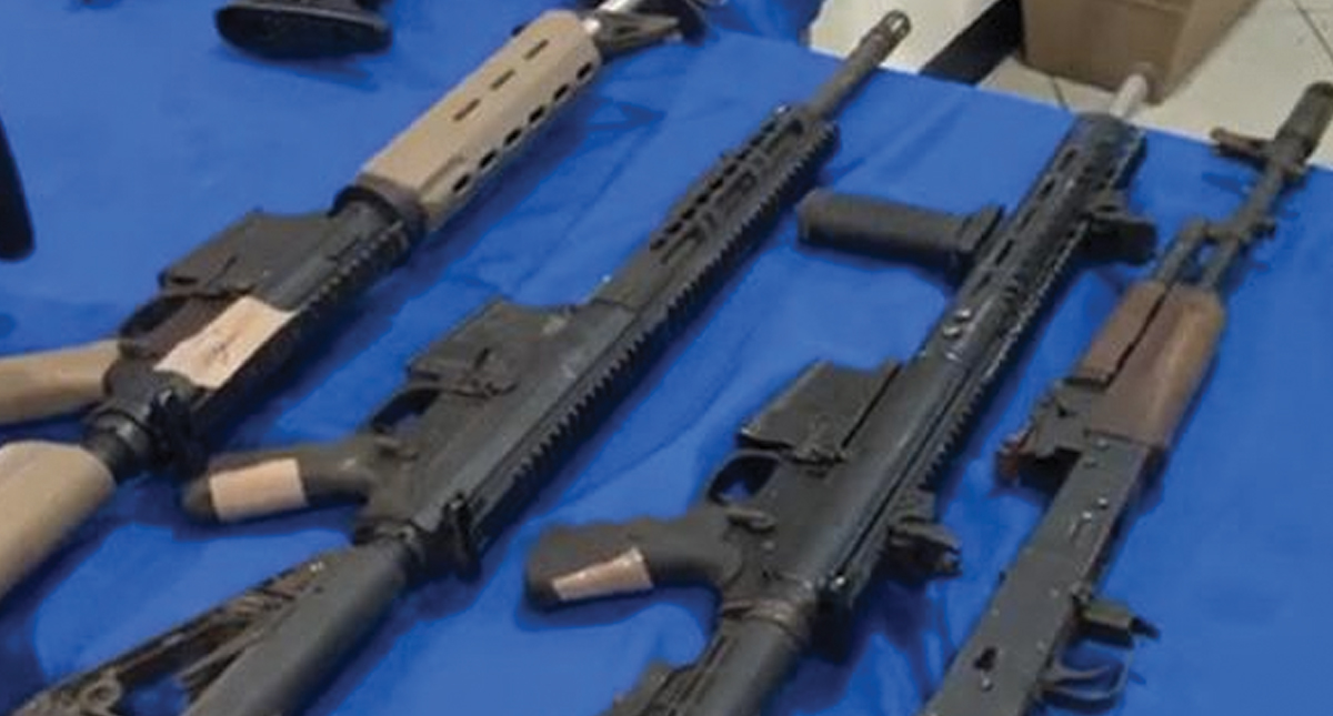 Decomisan arsenal en Río Bravo, Tamaulipas