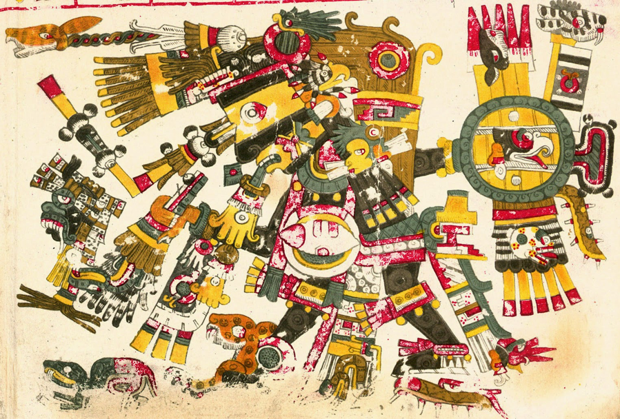 Hacha nocturna y otras apariciones de Tenochtitlán - codice