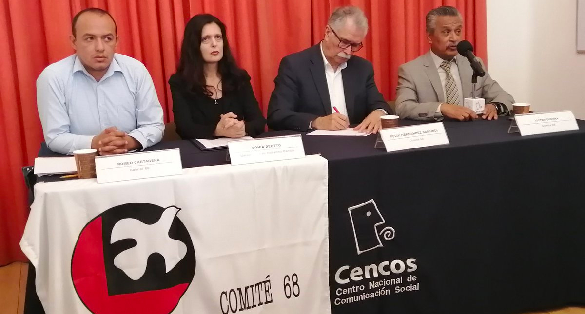 Comité 68 exhorta a AMLO a crear fiscalía por masacre del 2 de octubre