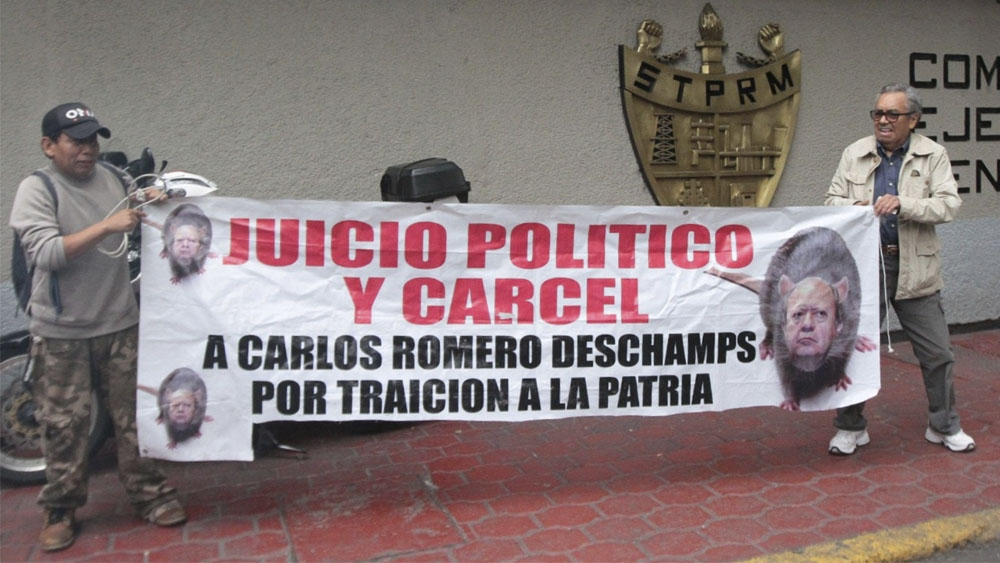 Disidentes piden juicio político a Romero Deschamps