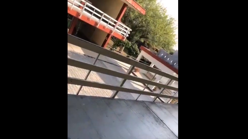 #Video Abaten a agresor tras enfrentamiento afuera de CREDE en Tamaulipas