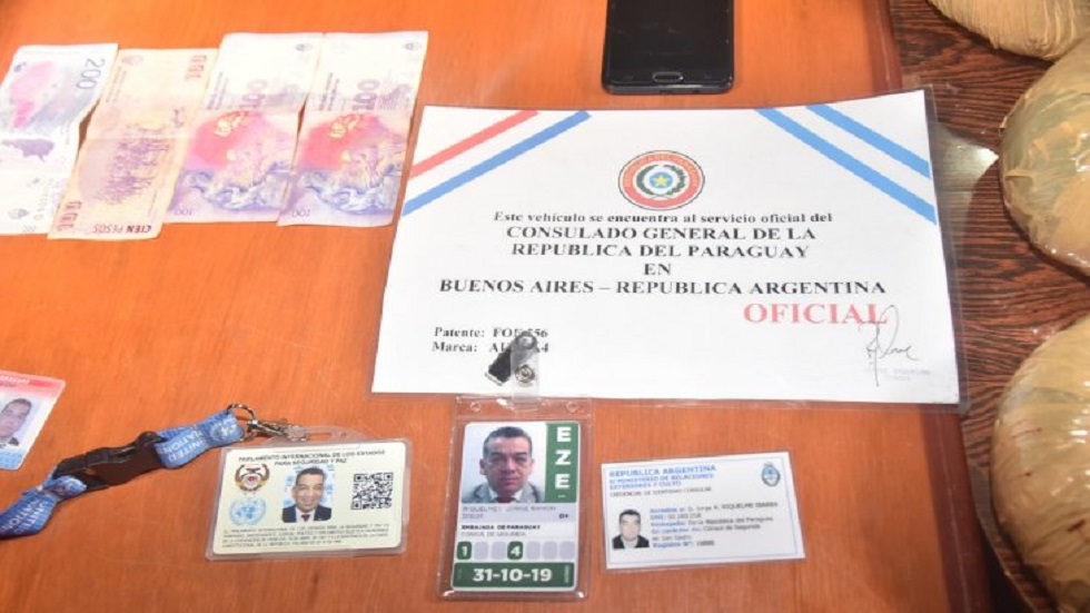 Detienen a excónsul paraguayo en Argentina con 27 kilos de mariguana - documentacion-diplomatica-de-jorge-riquelme