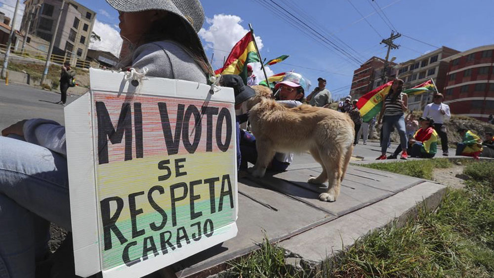 Continúan protestas contra Evo Morales en Bolivia