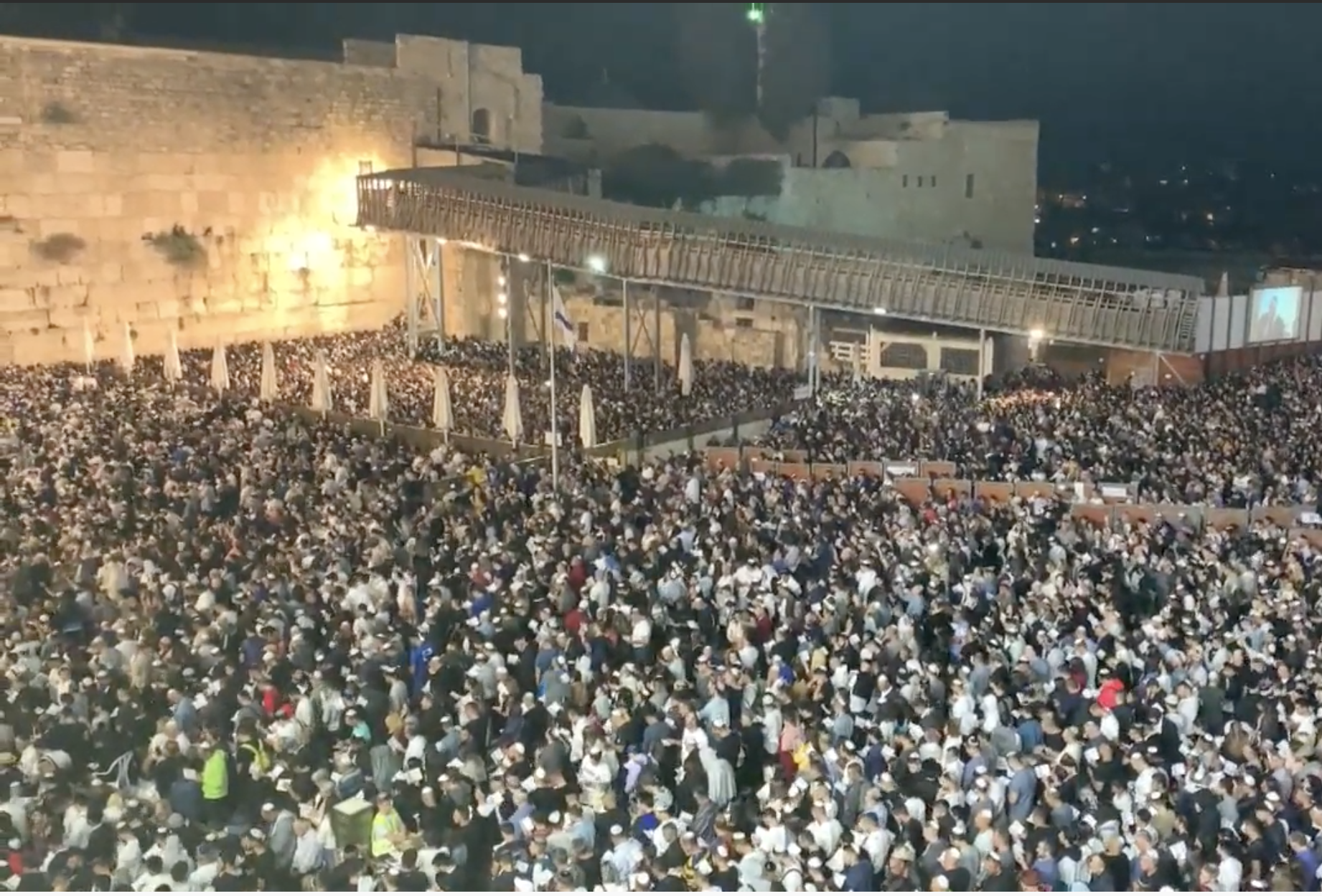 Decenas de miles a la expiación de Yom Kipur Decenas de miles a la expiación de Yom Kipur