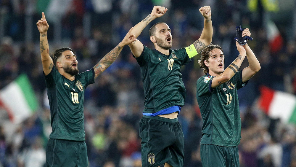 Italia vence 2-0 a Grecia y logró boleto a Euro 2020