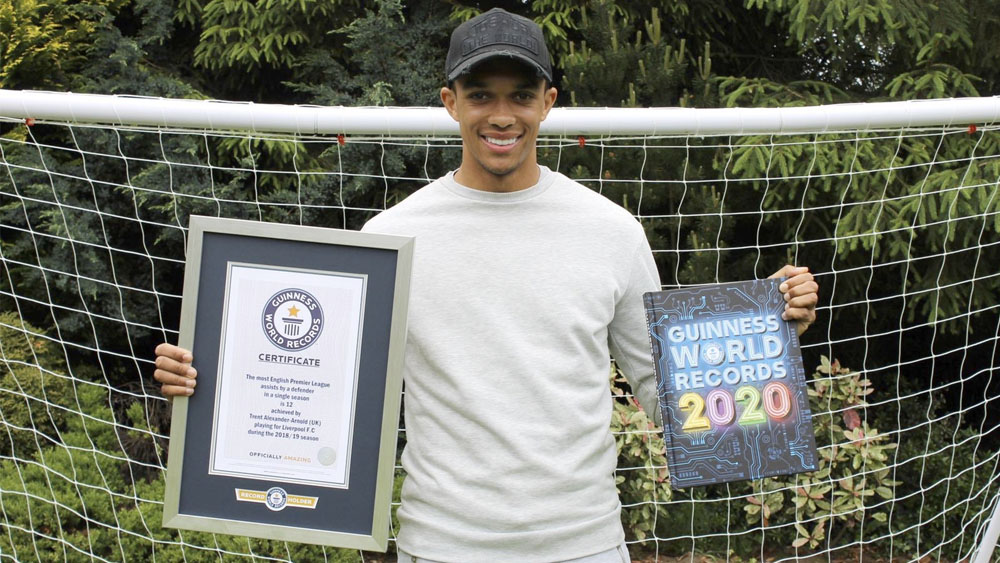 Trent Alexander-Arnold logra Récord Guinness por asistencias en la Premier Trent Alexander-Arnold logra Récord Guinness por asistencias en la Premier
