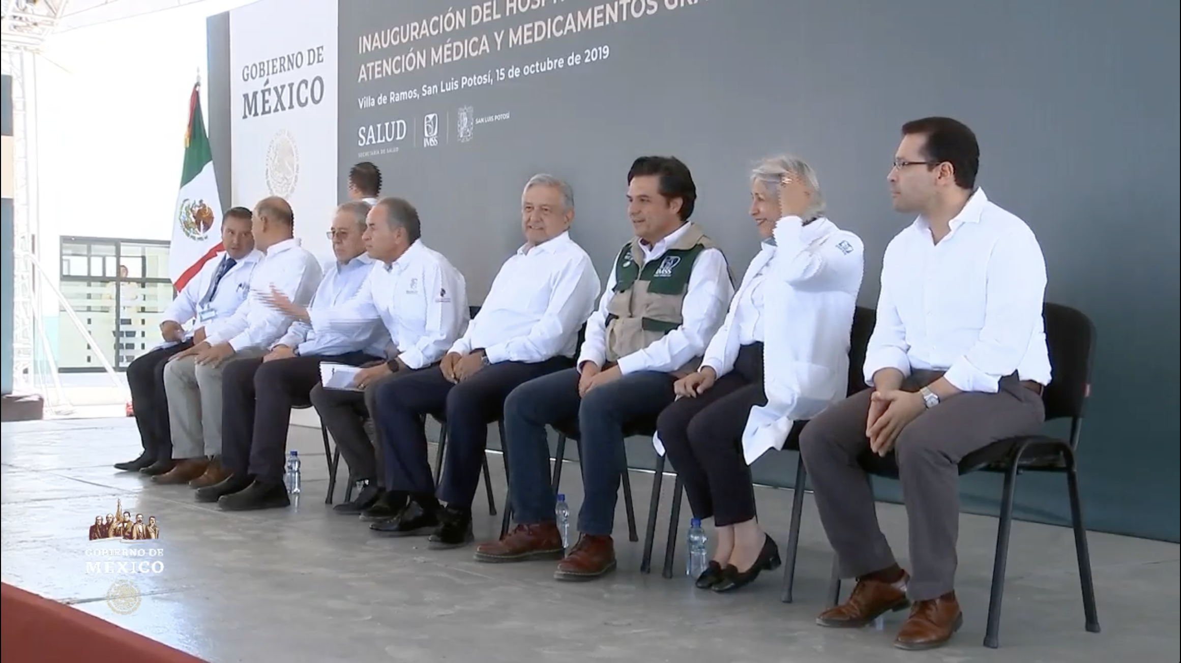 Mensaje de López Obrador con la comunidad del Hospital Rural Los Hernández