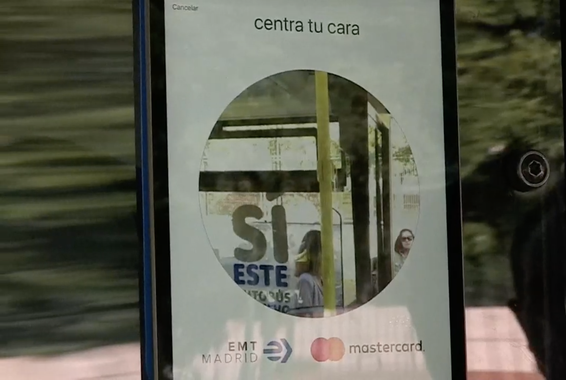 Reconocimiento facial en el transporte público