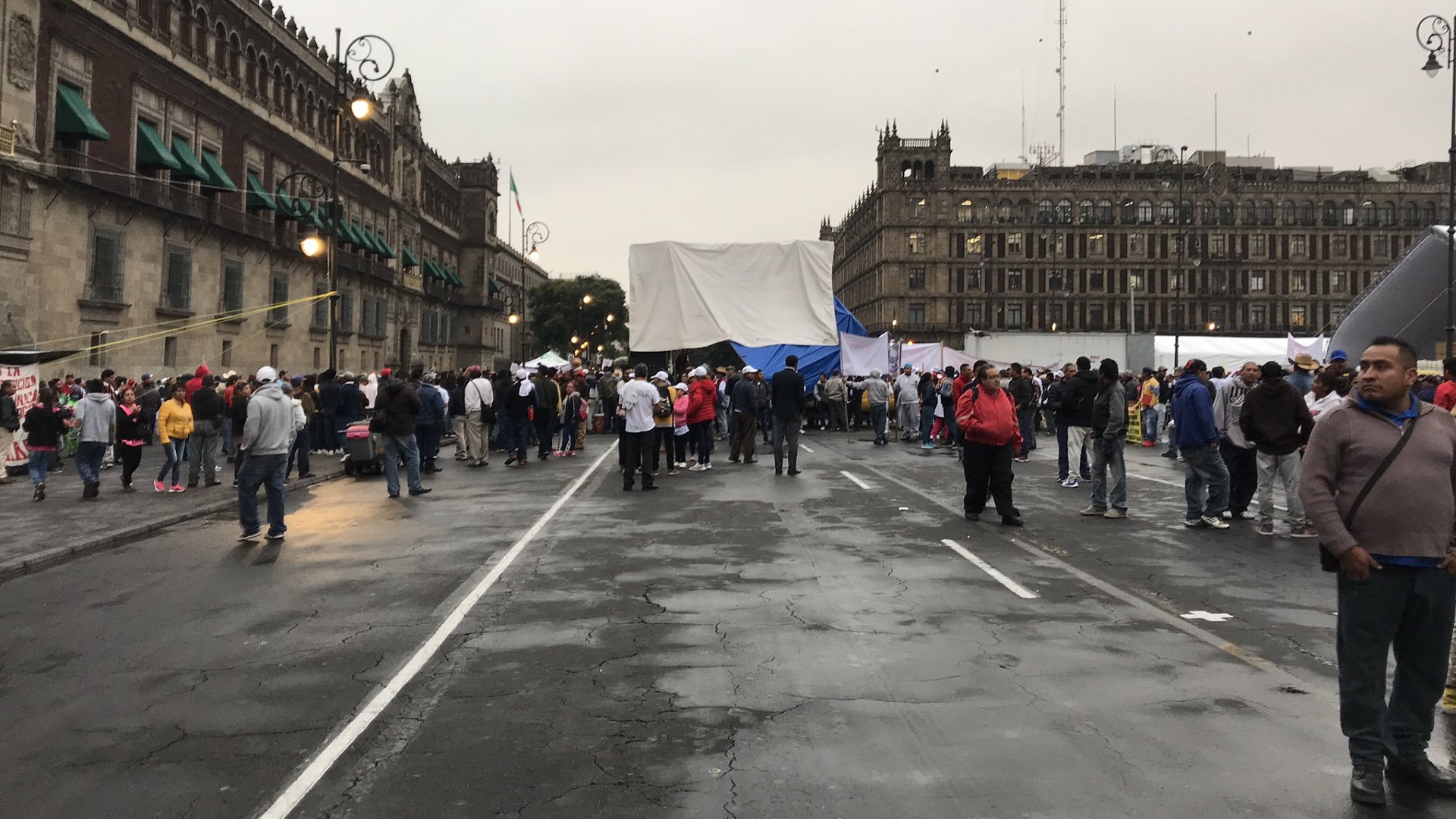 Recicladores protestan afuera de Palacio Nacional - manifestacion-en-palacio-nacional