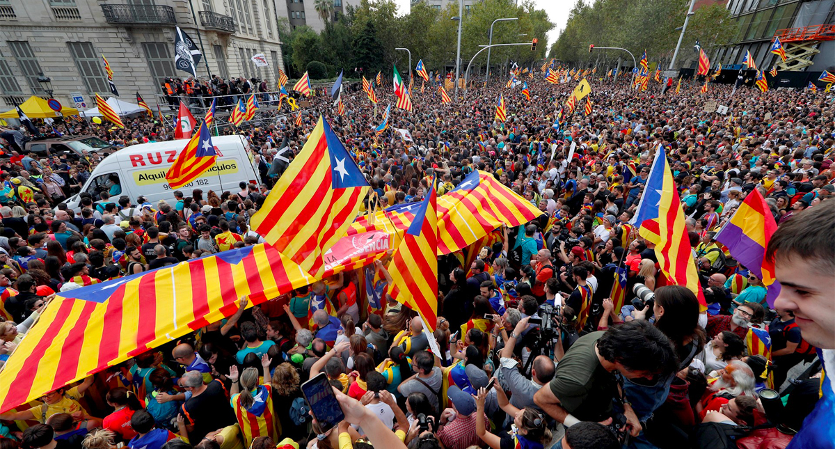 Manifestación independentista de Barcelona reúne medio millón de personas