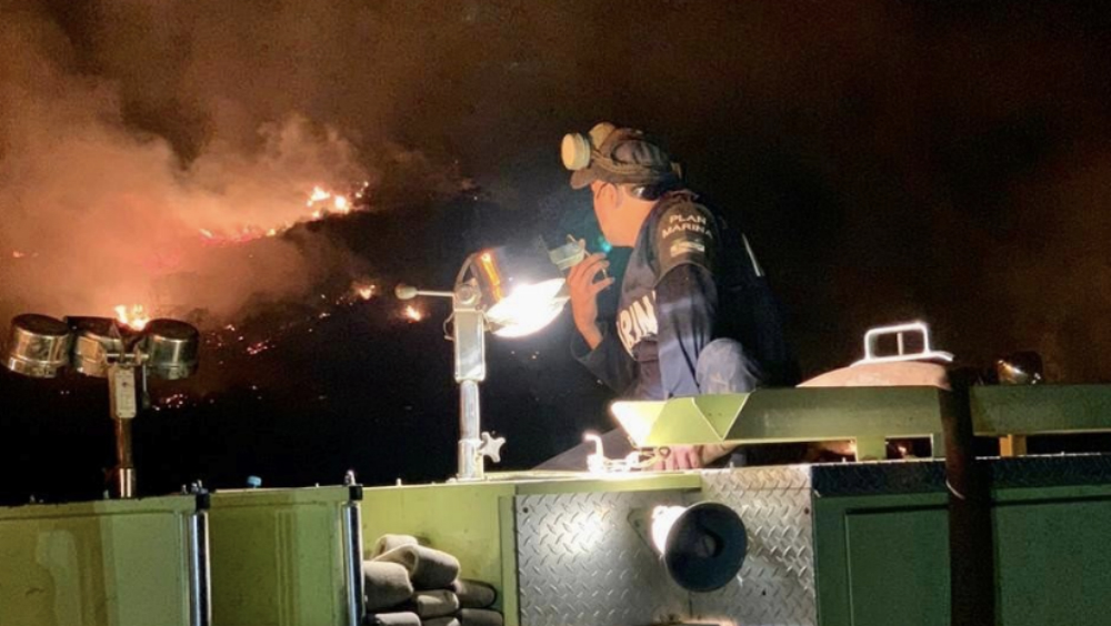 Activan Plan Marina por incendios en Baja California Activan Plan Marina por incendios en Baja California