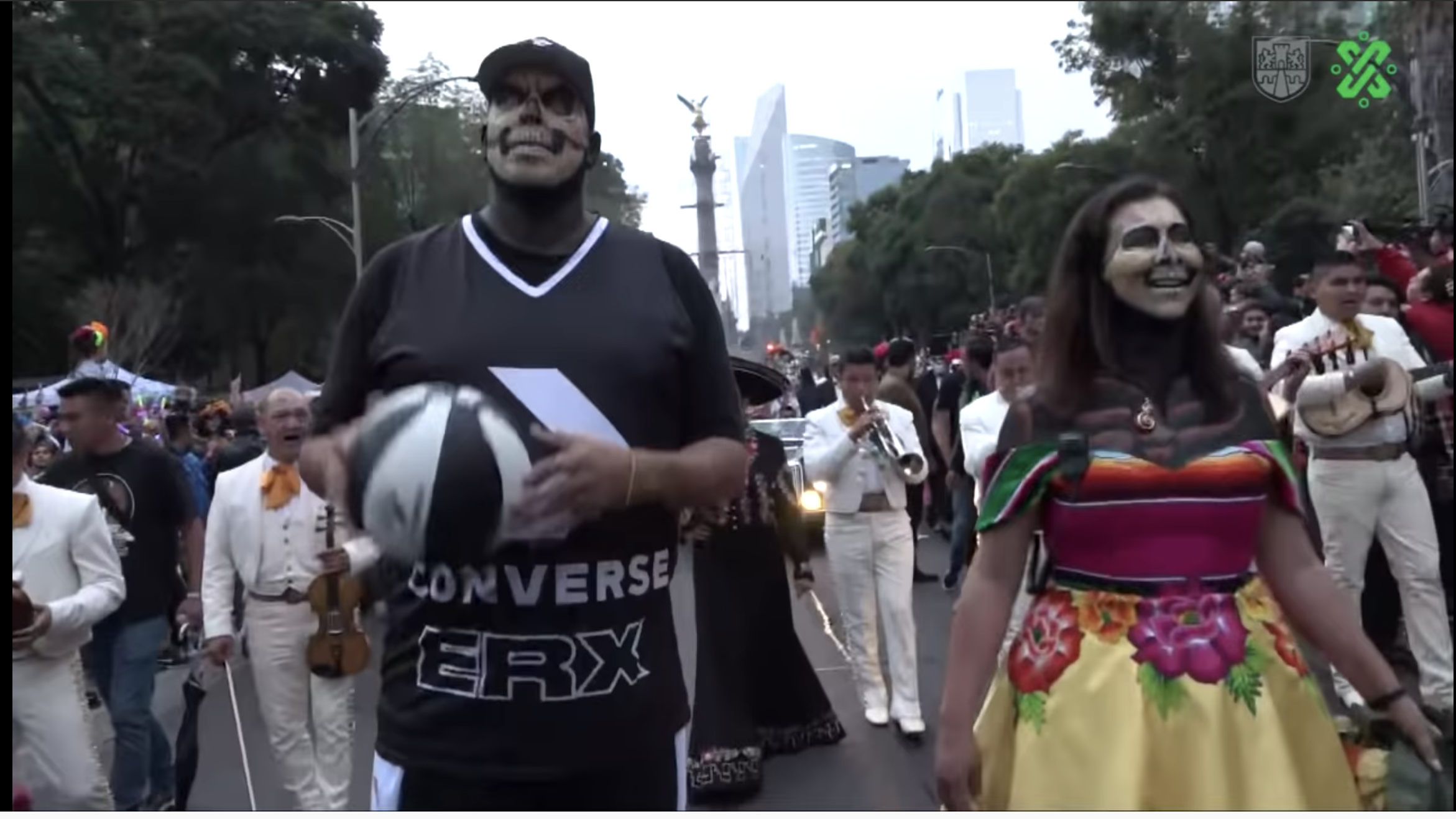 Megaprocesión de Catrinas en la Ciudad de México