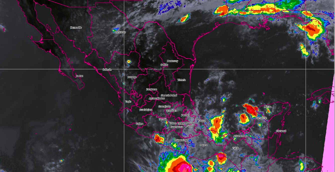 Vigilan perturbación al sur de Chiapas con probabilidad de desarrollo ciclónico