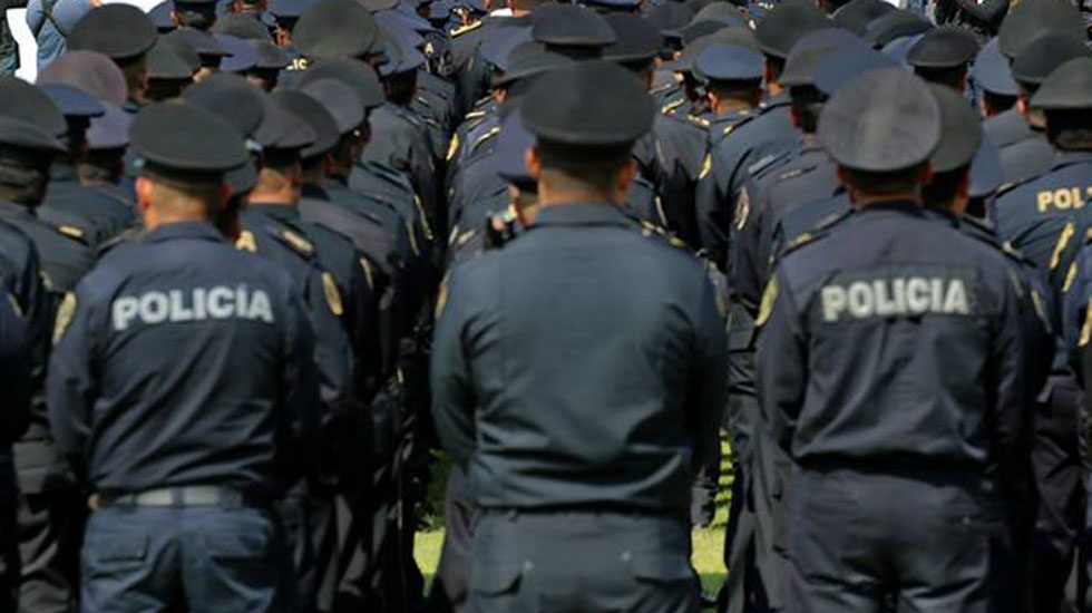 Policías de la Ciudad de México. Foto de @PoliciaCDMX