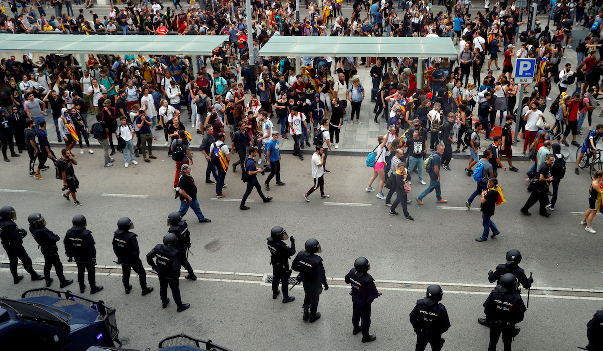 Manifestaciones en Barcelona tras sentencia contra independentistas - proetsas2