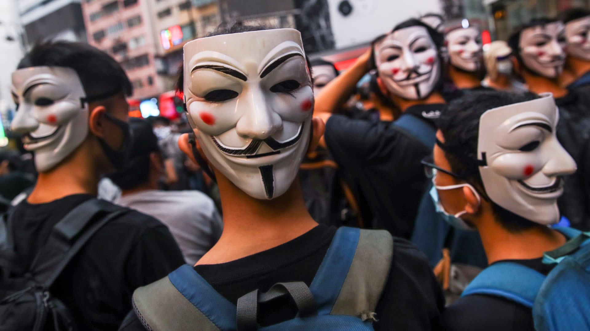 Declaran inconstitucional prohibición de máscaras en protestas de Hong Kong - protesta-en-hong-kong-contra-ley-antimascaras