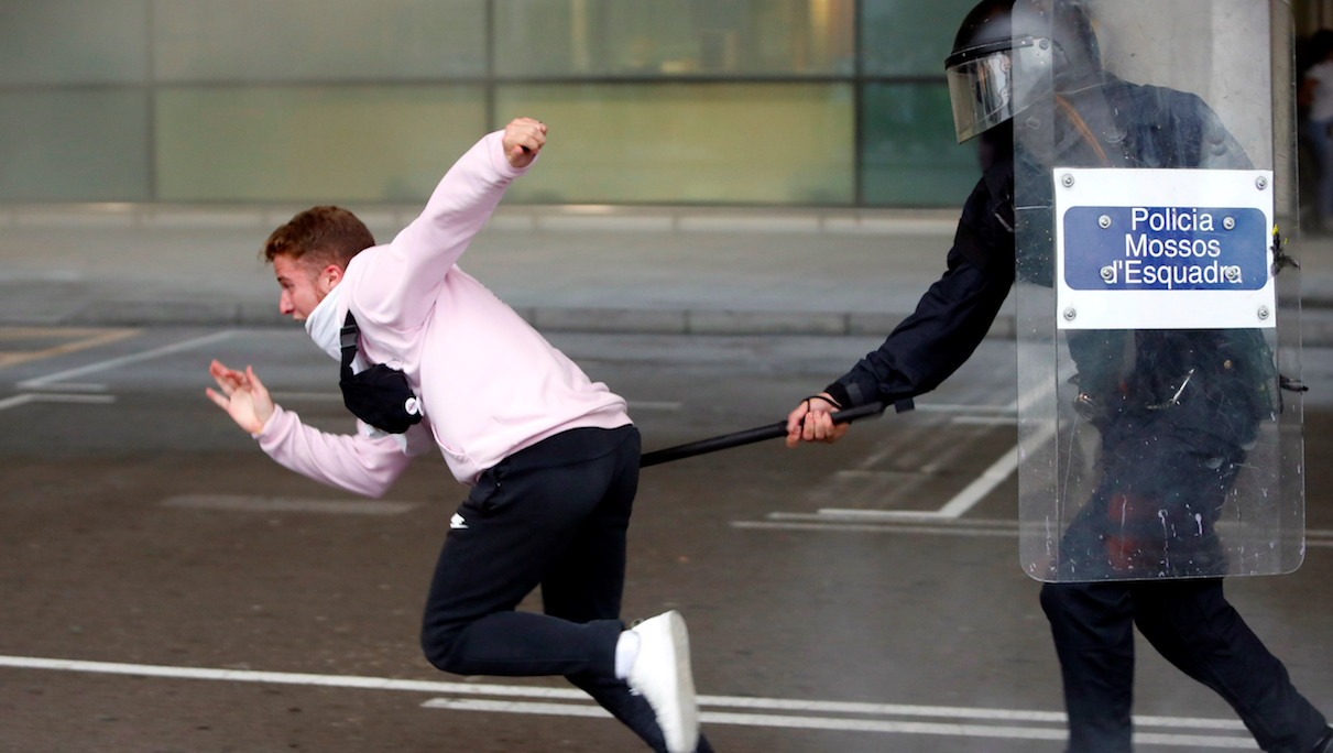 Manifestaciones en Barcelona tras sentencia contra independentistas - protestas