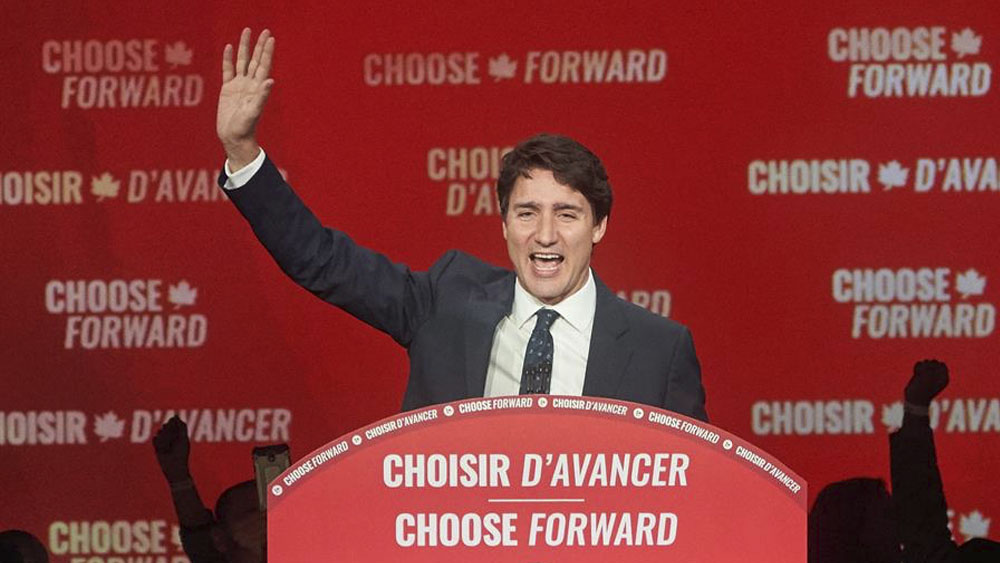 SRE felicita a Trudeau tras reelección en Canadá