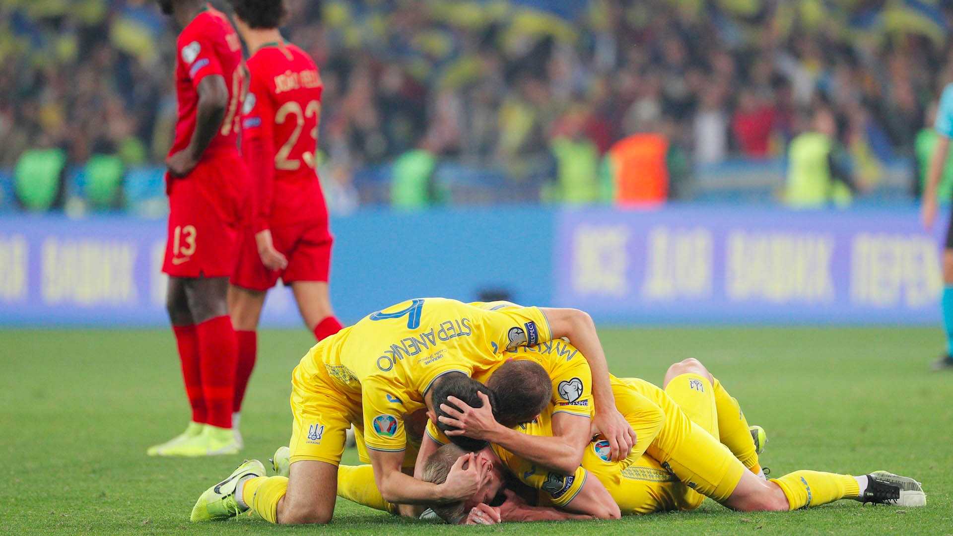 Ucrania derrota a Portugal y clasifica matemáticamente a la Euro 2020 - ucrania-portugal-partido-euro-2