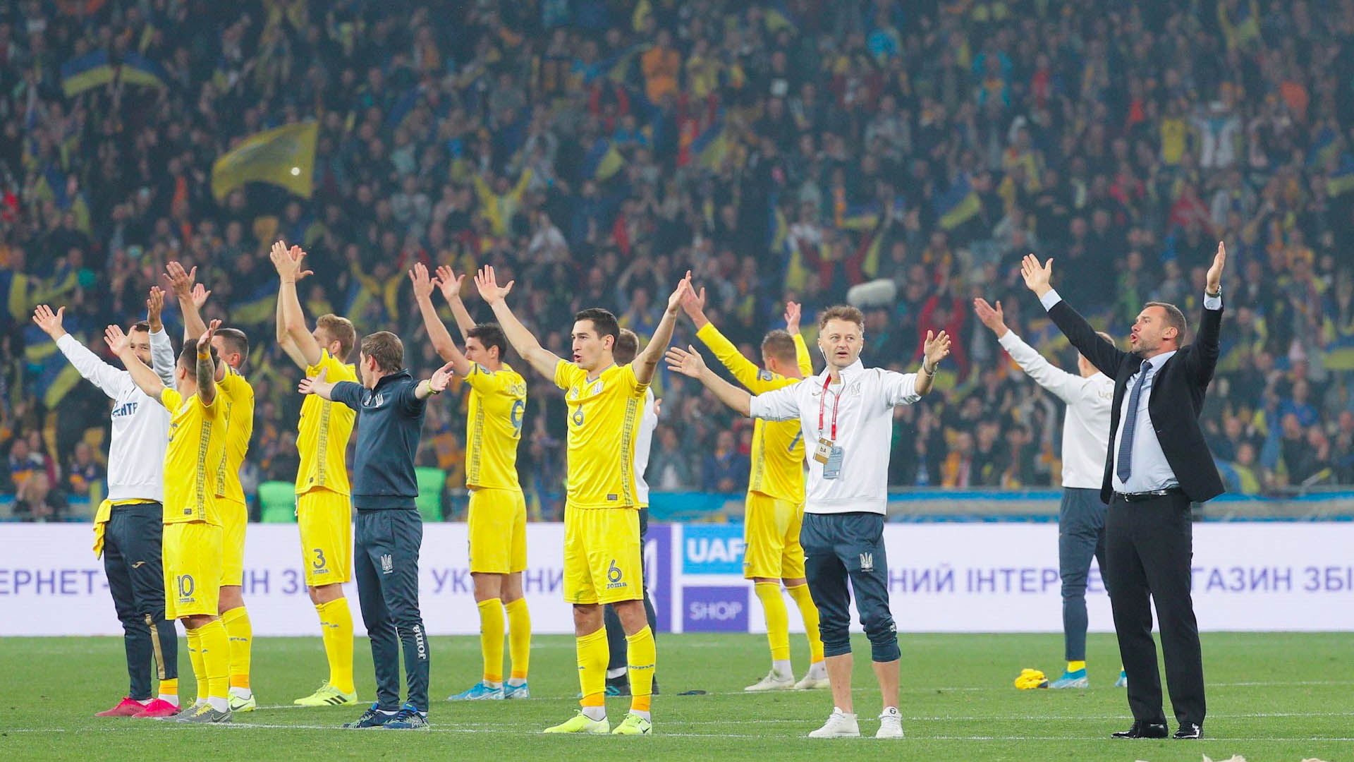 Ucrania derrota a Portugal y clasifica matemáticamente a la Euro 2020