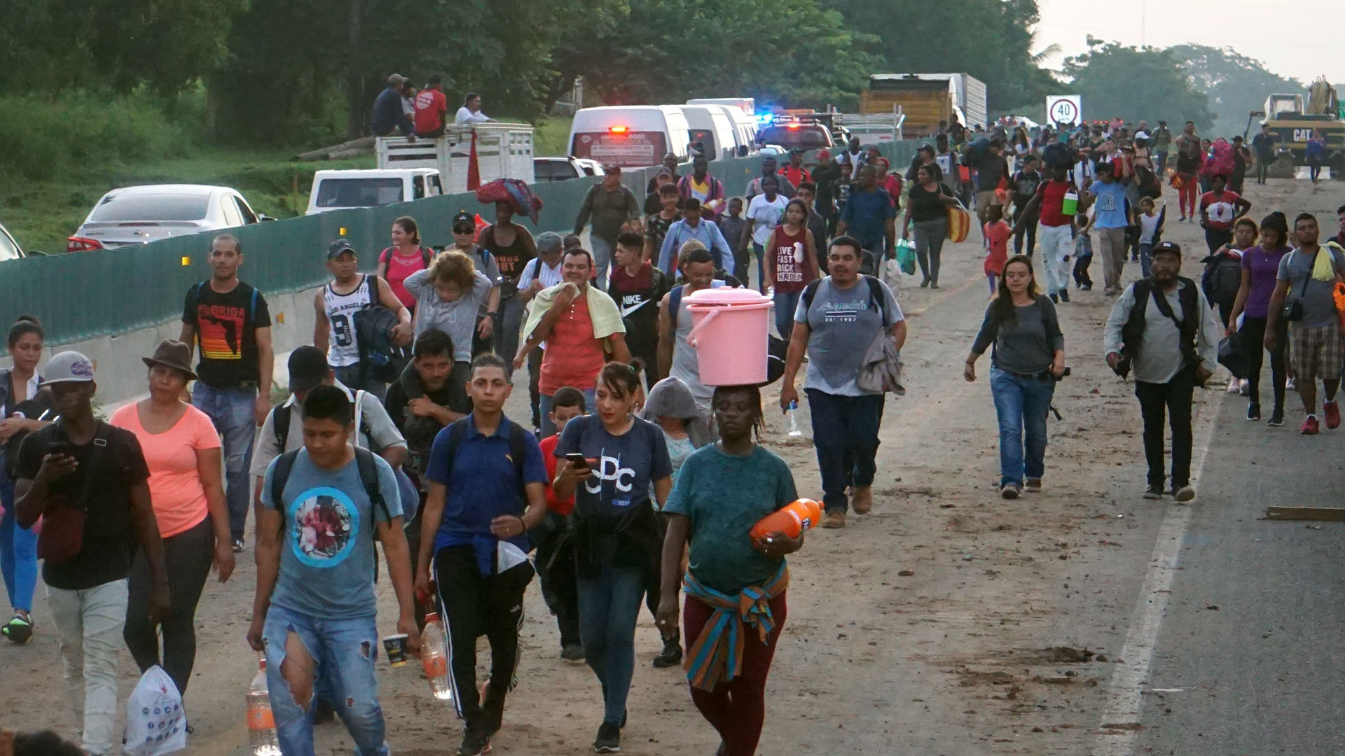 Se disuelve caravana migrante que partió de Tapachula